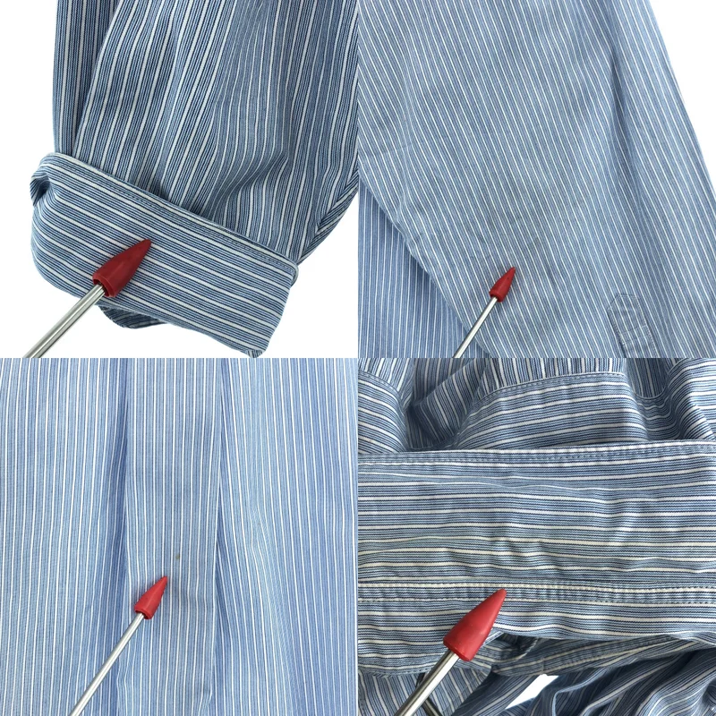 COMME des GARCONS HOMME / コムデギャルソンオム | AD1996 | コットン ストライプ 2ライン テーピングシャツ |