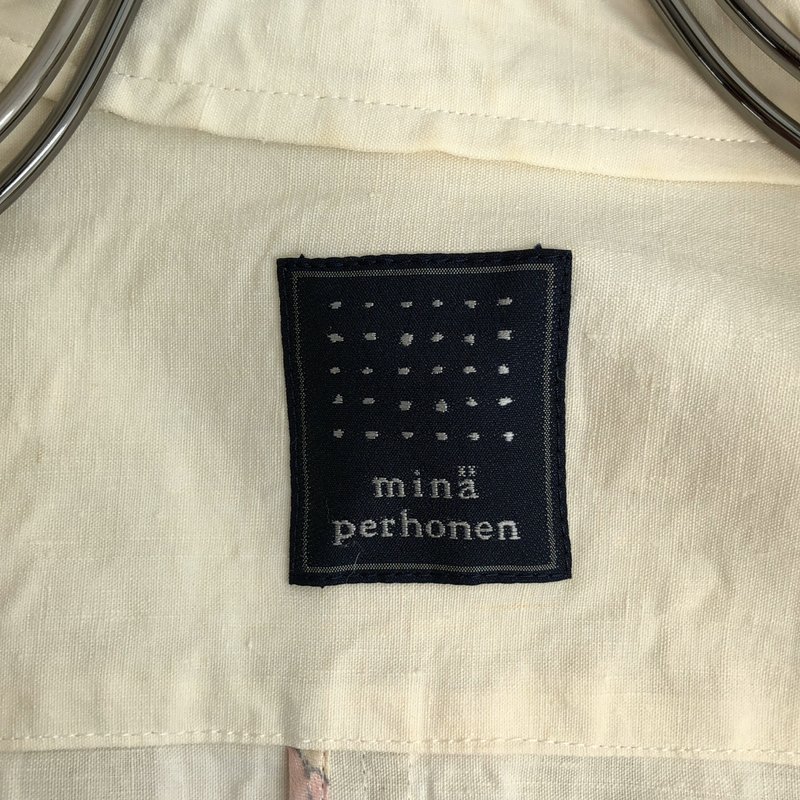 mina perhonen / ミナペルホネン | sticky / 総柄 ベルテッド コート |