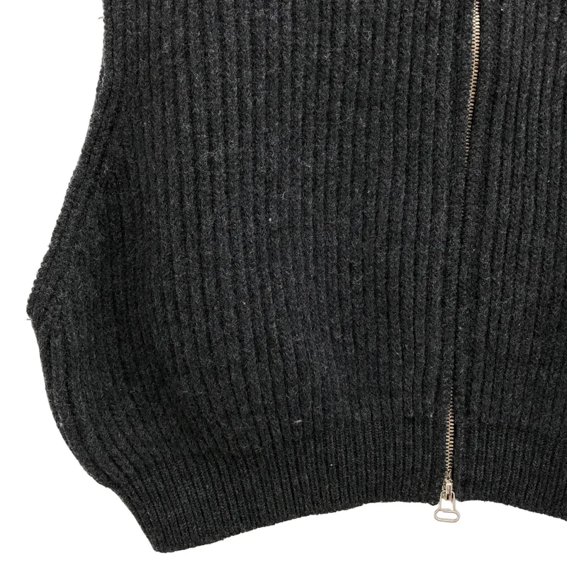 JOHN MASON SMITH / ジョンメイソンスミス | 5G ZIP DRIVERS KNIT VEST ニットベスト | S | レディース