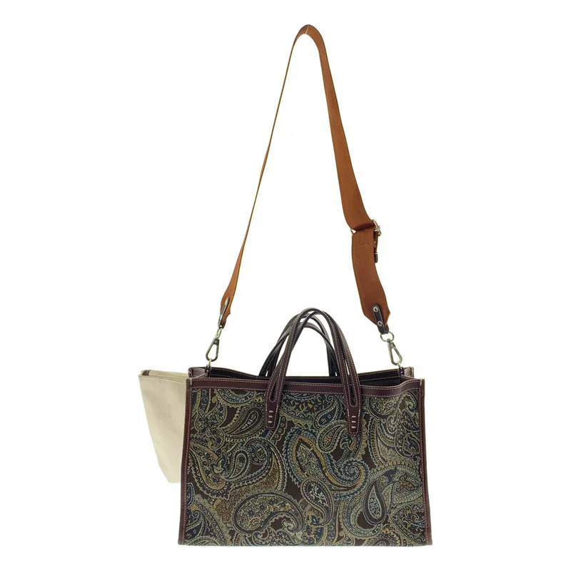 A VACATION / アヴァケーション | BREAD Paisley Print Tote Bag / ブレッド ペイズリー ジャガード 2way ショルダー付き トートバッグ |