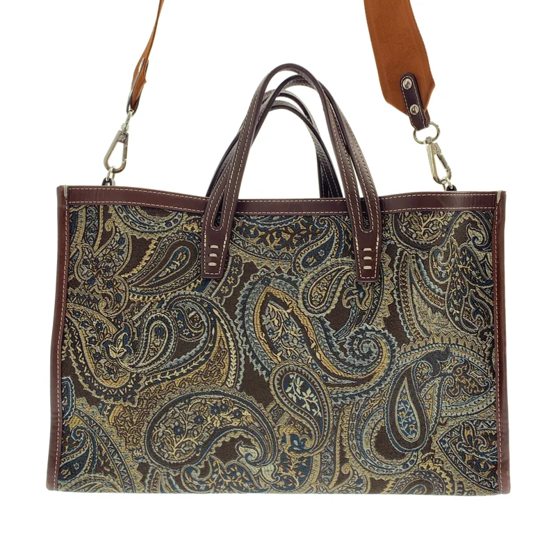 A VACATION / アヴァケーション | BREAD Paisley Print Tote Bag / ブレッド ペイズリー ジャガード 2way ショルダー付き トートバッグ |