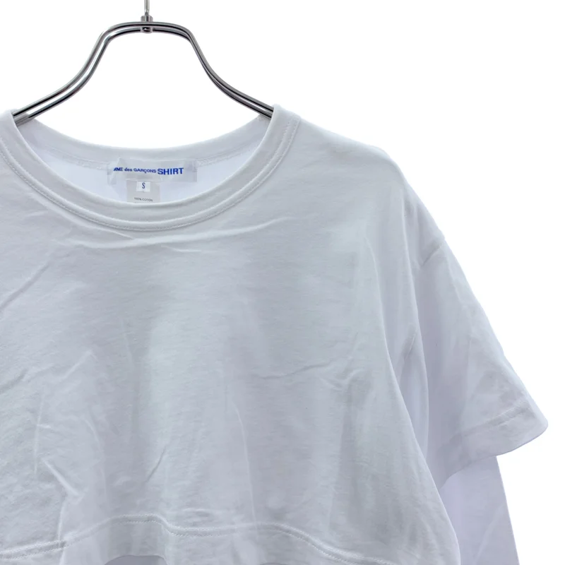 COMME des GARCONS SHIRT / コムデギャルソンシャツ | コットン レイヤード Tシャツ | S | メンズ
