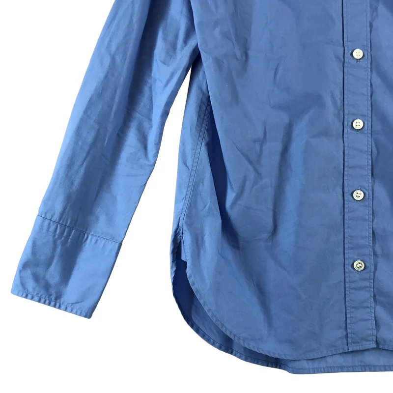 MADISON BLUE / マディソンブルー | 2024AW | コットン ワンポイントロゴ 丸襟 シャツ ブラウス | 01(S) | レディース