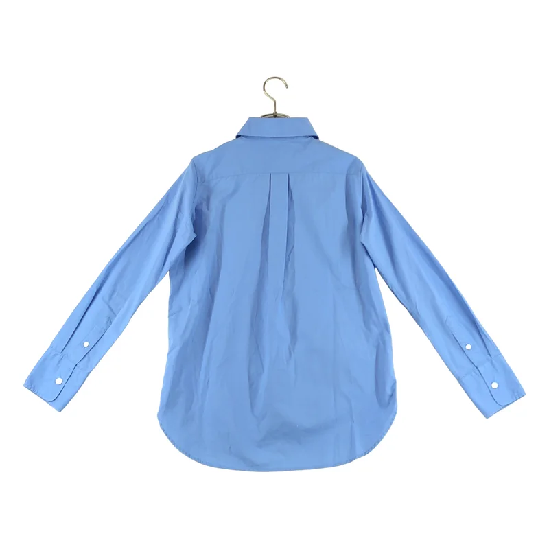 MADISON BLUE / マディソンブルー | 2024AW | コットン ワンポイントロゴ 丸襟 シャツ ブラウス | 01(S) | レディース