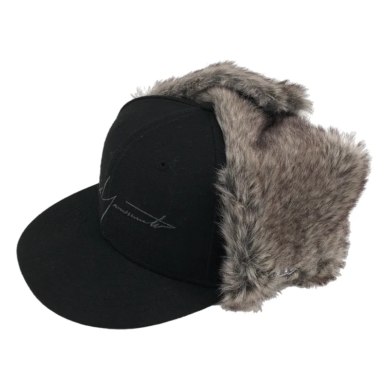 YOHJI YAMAMOTO POUR HOMME / ヨウジヤマモトプールオム | ファー フライト キャップ 帽子 HK-H33-158 |