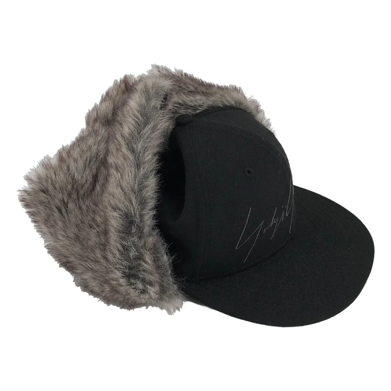 YOHJI YAMAMOTO POUR HOMME / ヨウジヤマモトプールオム | ファー フライト キャップ 帽子 HK-H33-158 |