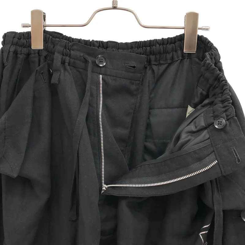 YOHJI YAMAMOTO POUR HOMME / ヨウジヤマモトプールオム | 2015SS | サイドマルチボタン サルエルパンツ | 2 | メンズ