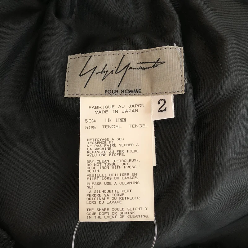 YOHJI YAMAMOTO POUR HOMME / ヨウジヤマモトプールオム | 2015SS | サイドマルチボタン サルエルパンツ | 2 | メンズ