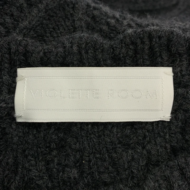 VIOLETTE ROOM / バイオレットルーム | ウール クルーネック ケーブルニット |