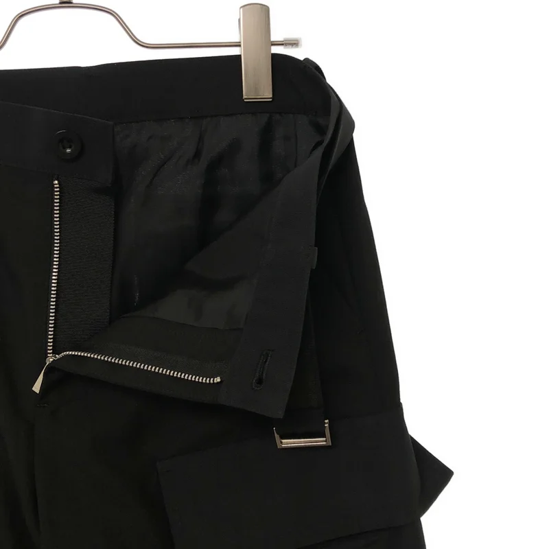 sacai / サカイ | Suiting Pants ベルト付き カーゴ スラックスパンツ | 2 | レディース