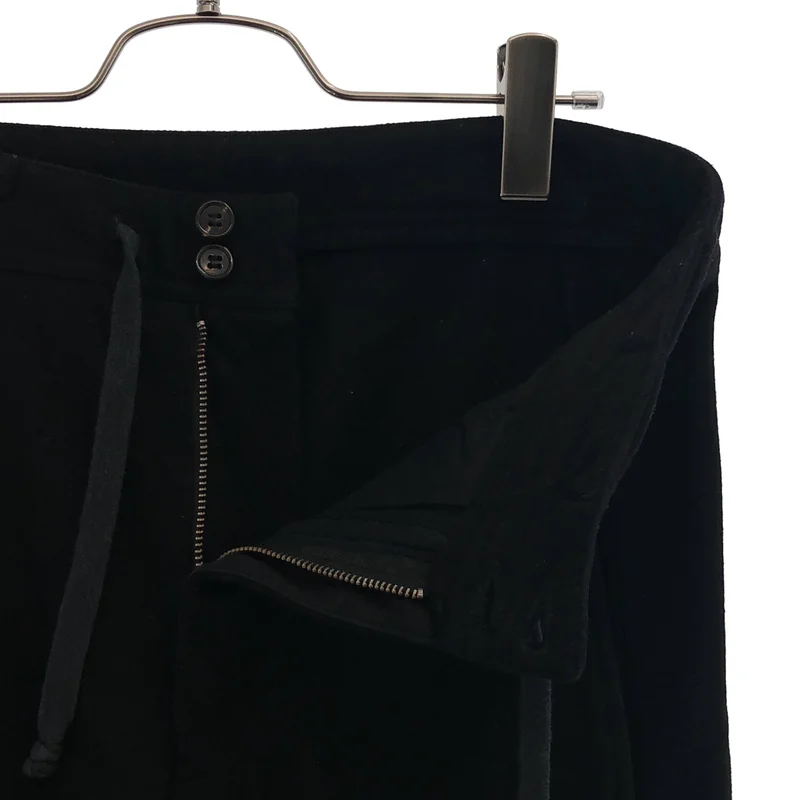 ANN DEMEULEMEESTER / アンドゥムルメステール | ウール混 ドローストリング イージーパンツ | XXS | メンズ