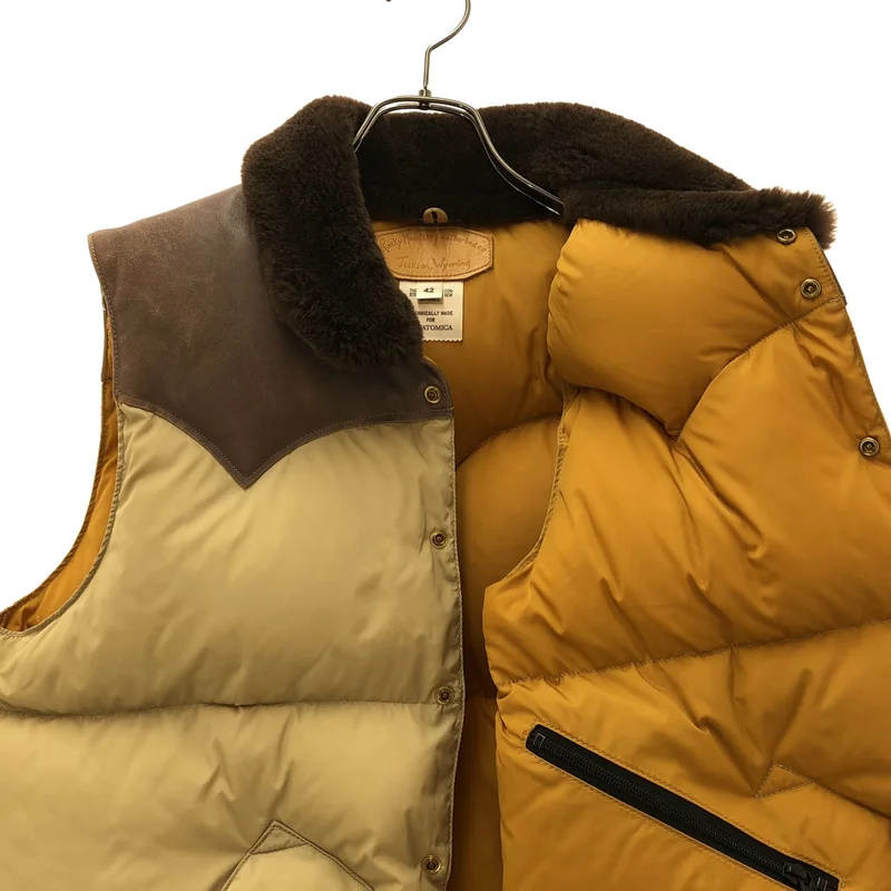 ANATOMICA / アナトミカ | × ROCKY MOUNTAIN FEATHERBED / 2トーンダウンベスト | 42 | メンズ