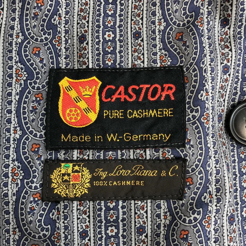 CASTOR / カストール | Loro Piana カシミヤ ダブルブレスト トレンチコート | 48 | メンズ