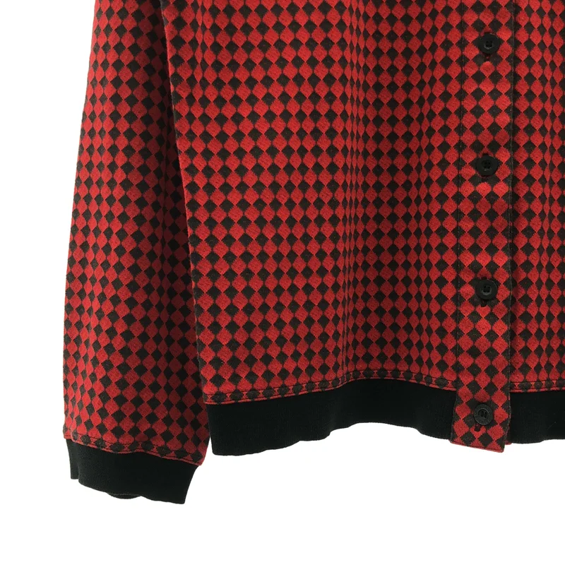 Christian Dior / クリスチャンディオール | 1980s | SPORTS / ダイヤ ジャガード リブ切替シャツ | M | レディース