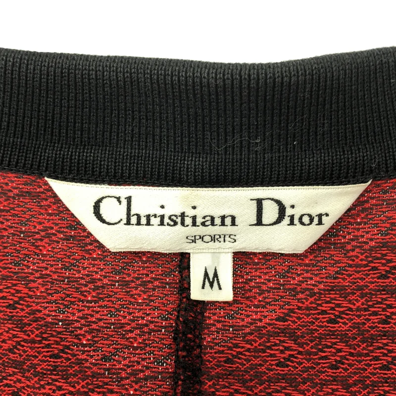 Christian Dior / クリスチャンディオール | 1980s | SPORTS / ダイヤ ジャガード リブ切替シャツ | M | レディース