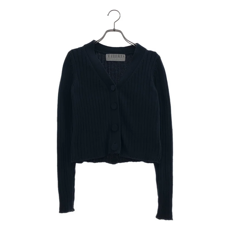 THIRD MAGAZINE / サードマガジン | コットン Vネック ショートニットカーディガン | 9 | レディース