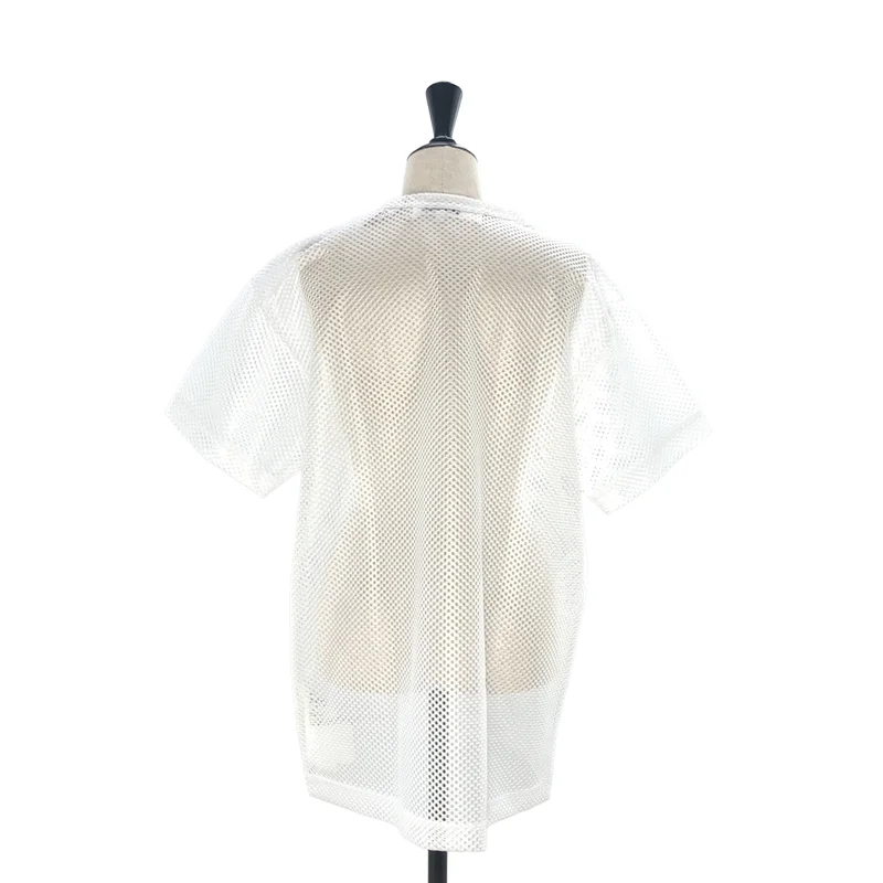 PLAY COMME des GARCONS / プレイコムデギャルソン | AD2025/8 | MESH T-SHIRT RED EMBLEM / レッドハート メッシュTシャツ | L | メンズ