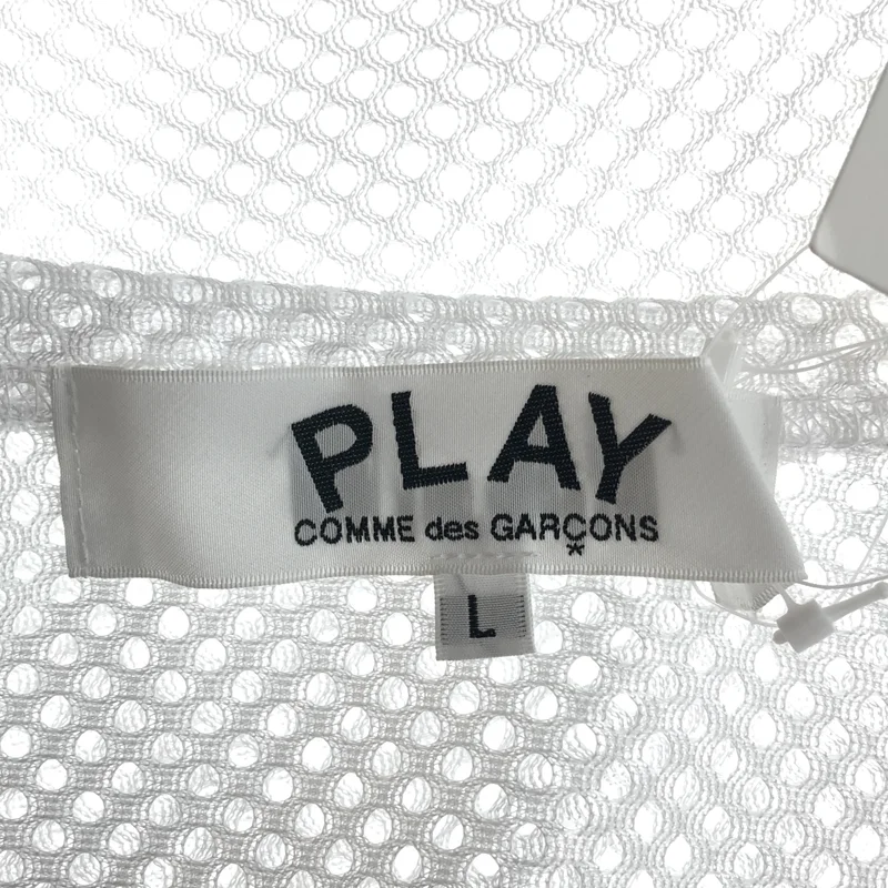 PLAY COMME des GARCONS / プレイコムデギャルソン | AD2025/8 | MESH T-SHIRT RED EMBLEM / レッドハート メッシュTシャツ | L | メンズ