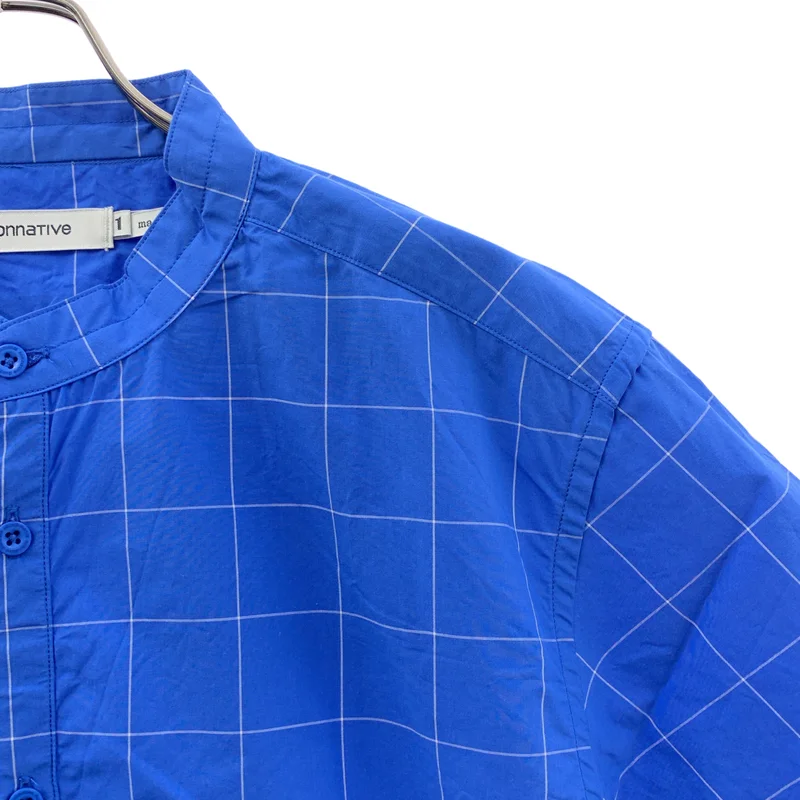 nonnative / ノンネイティブ | PILGRIM PULLOVER LONG SHIRT SS COTTON GRAPH CHECK / グラフチェック プルオーバー ロング 半袖シャツ | 1 | メンズ