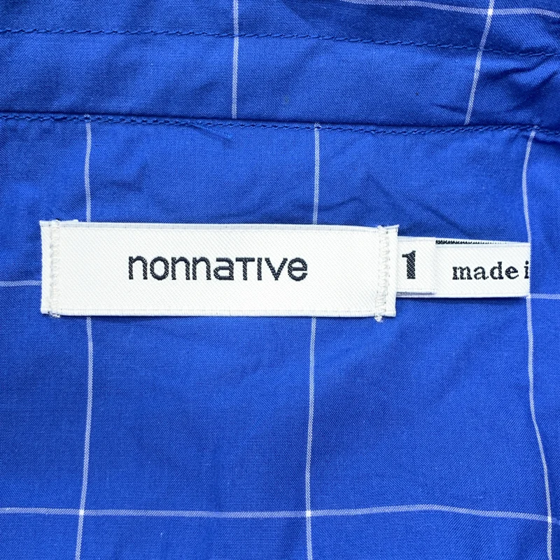 nonnative / ノンネイティブ | PILGRIM PULLOVER LONG SHIRT SS COTTON GRAPH CHECK / グラフチェック プルオーバー ロング 半袖シャツ | 1 | メンズ