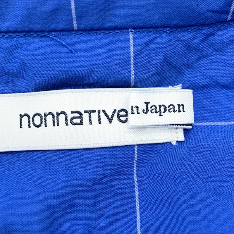 nonnative / ノンネイティブ | PILGRIM PULLOVER LONG SHIRT SS COTTON GRAPH CHECK / グラフチェック プルオーバー ロング 半袖シャツ | 1 | メンズ