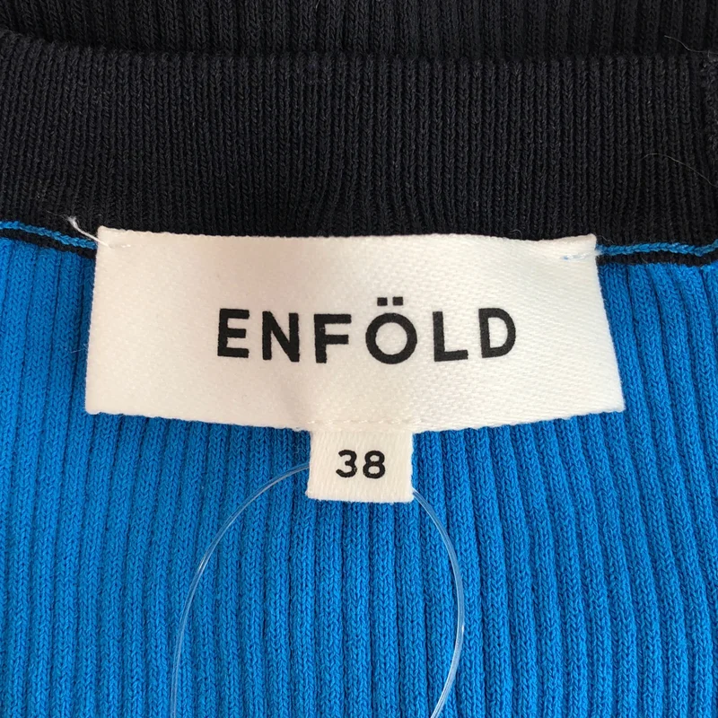 ENFOLD / エンフォルド | バイカラー リブ カットソー 300GS170-1050 | 38 | レディース