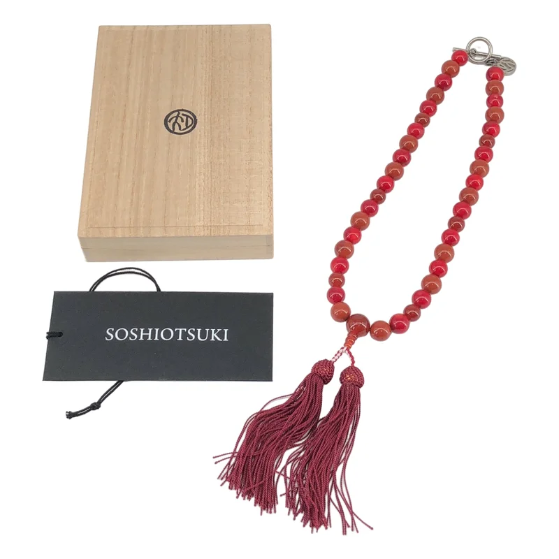 SOSHIOTSUKI / ソウシオオツキ | JUZU NECKLACE TASSEL 数珠 ネックレス | F | メンズ