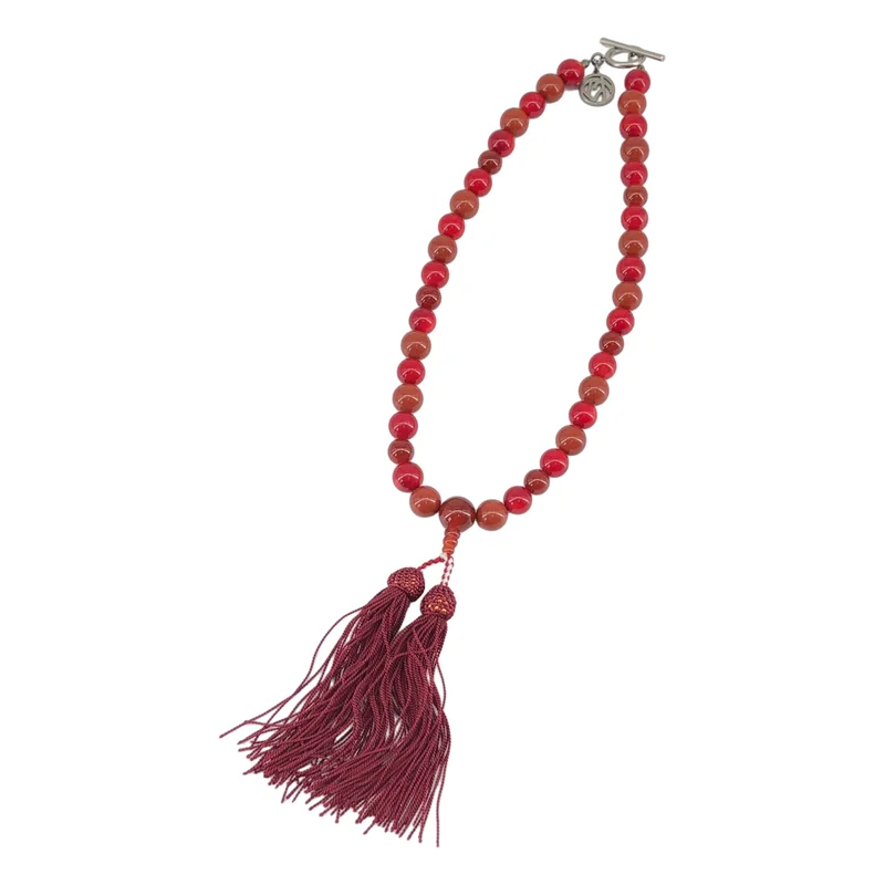 SOSHIOTSUKI / ソウシオオツキ | JUZU NECKLACE TASSEL 数珠 ネックレス | F | メンズ