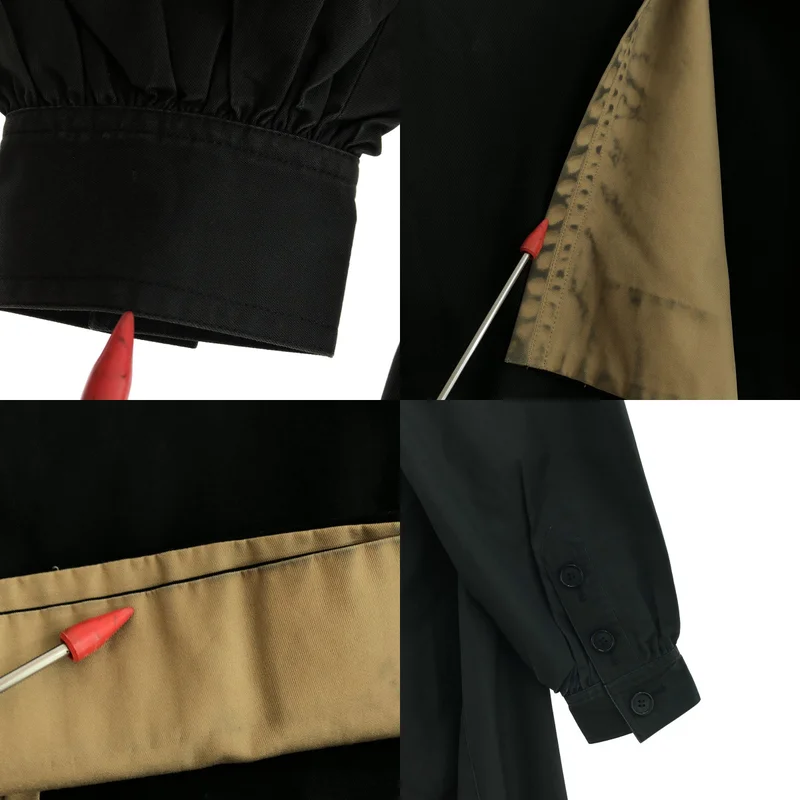 YVES SAINT LAURENT / イヴサンローラン | ヴィンテージ / コットン パイピング オーバーコート |
