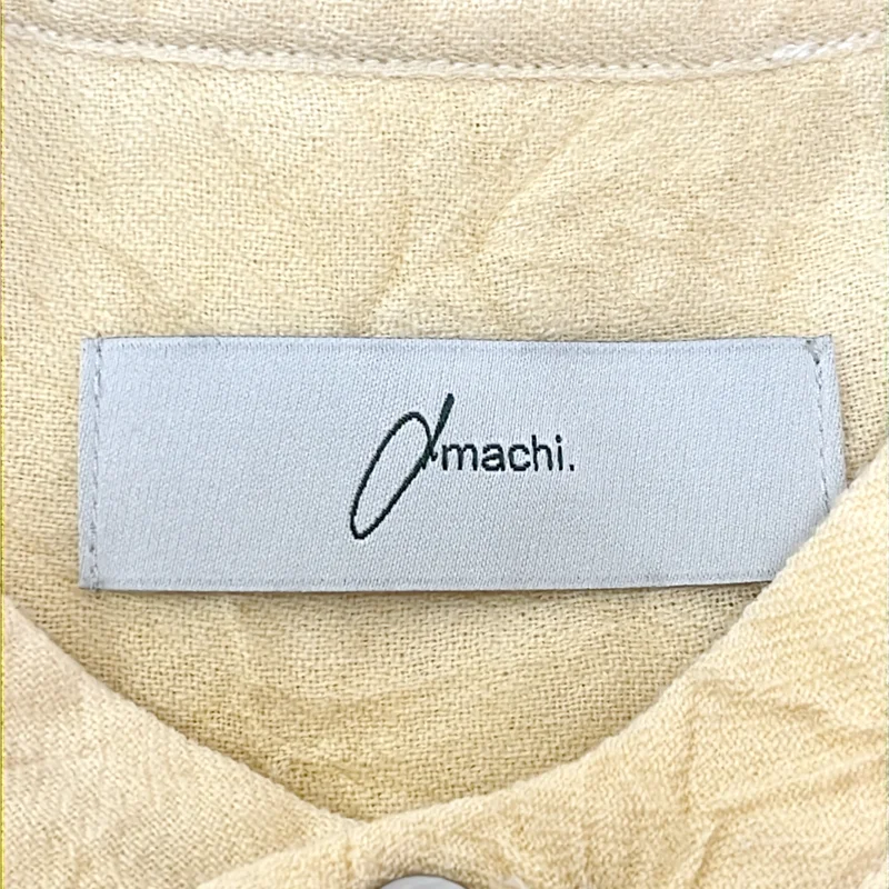 amachi. / アマチ | Side Slit Shirt 塩縮加工 ウール サイドスリット バンドカラーシャツ | 5 | メンズ