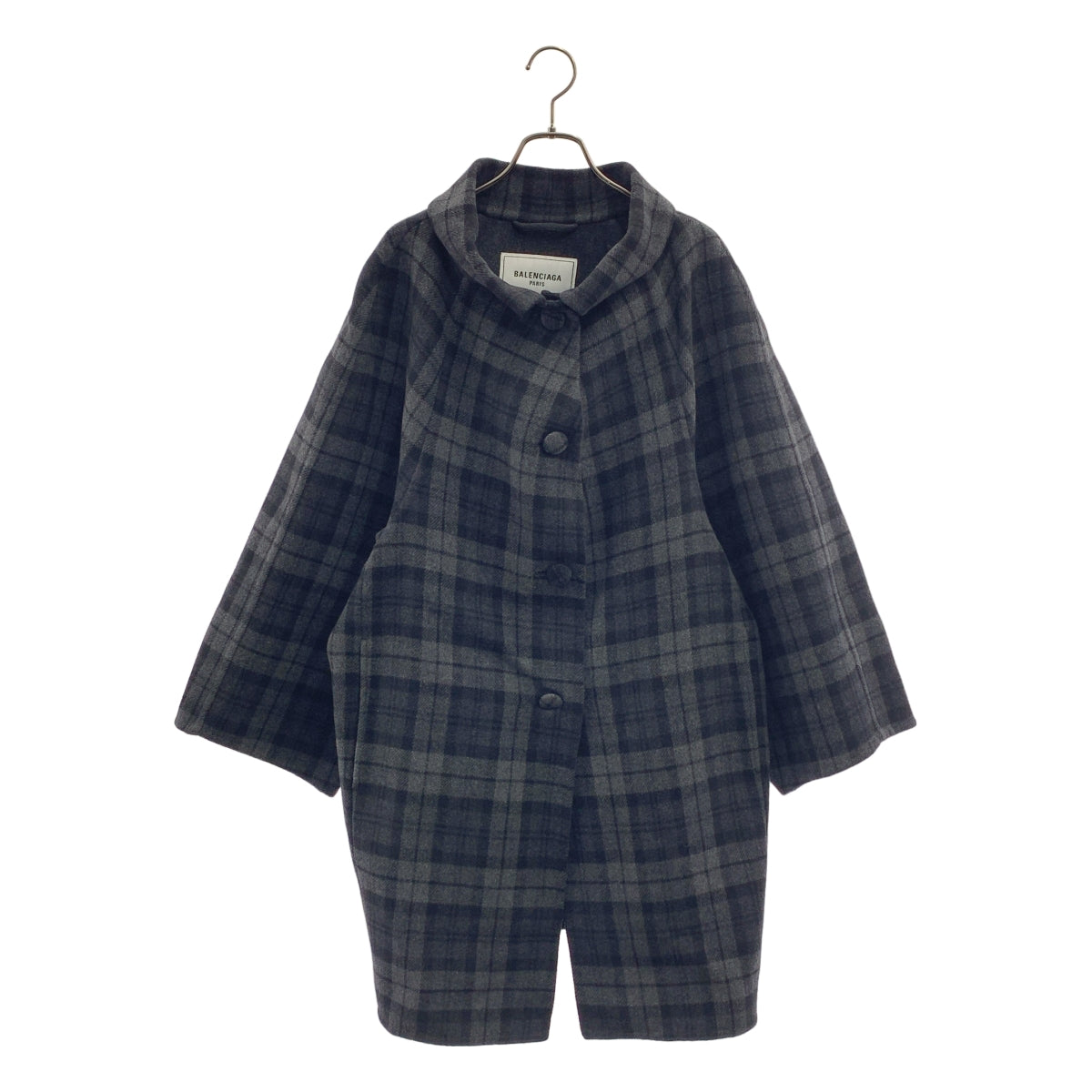 BALENCIAGA / バレンシアガ | Checked Flannel Coat チェック