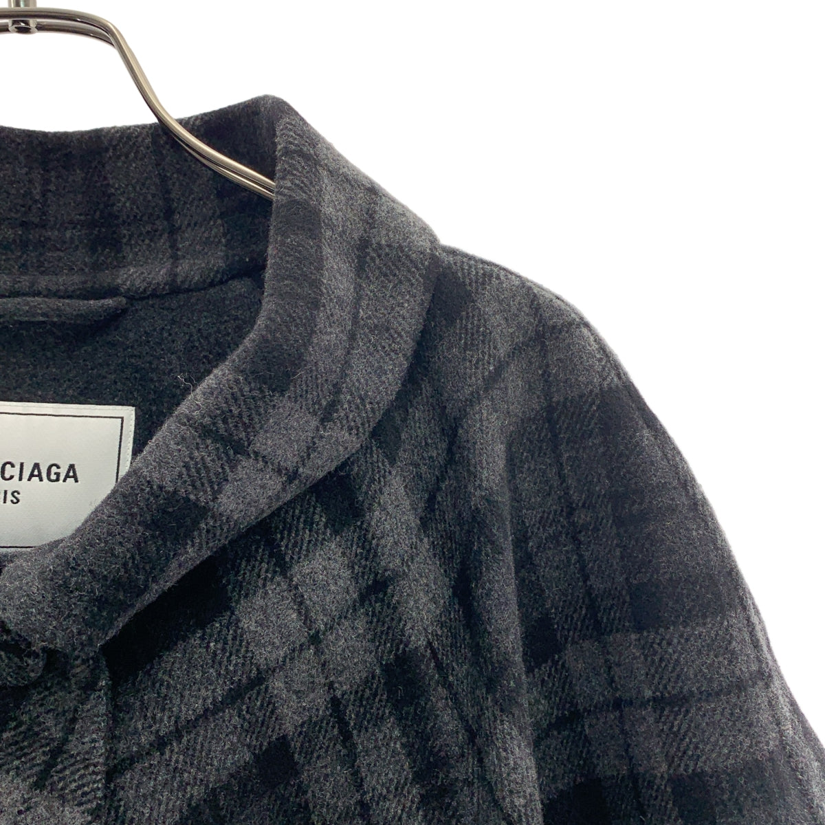 BALENCIAGA / バレンシアガ | Checked Flannel Coat チェック