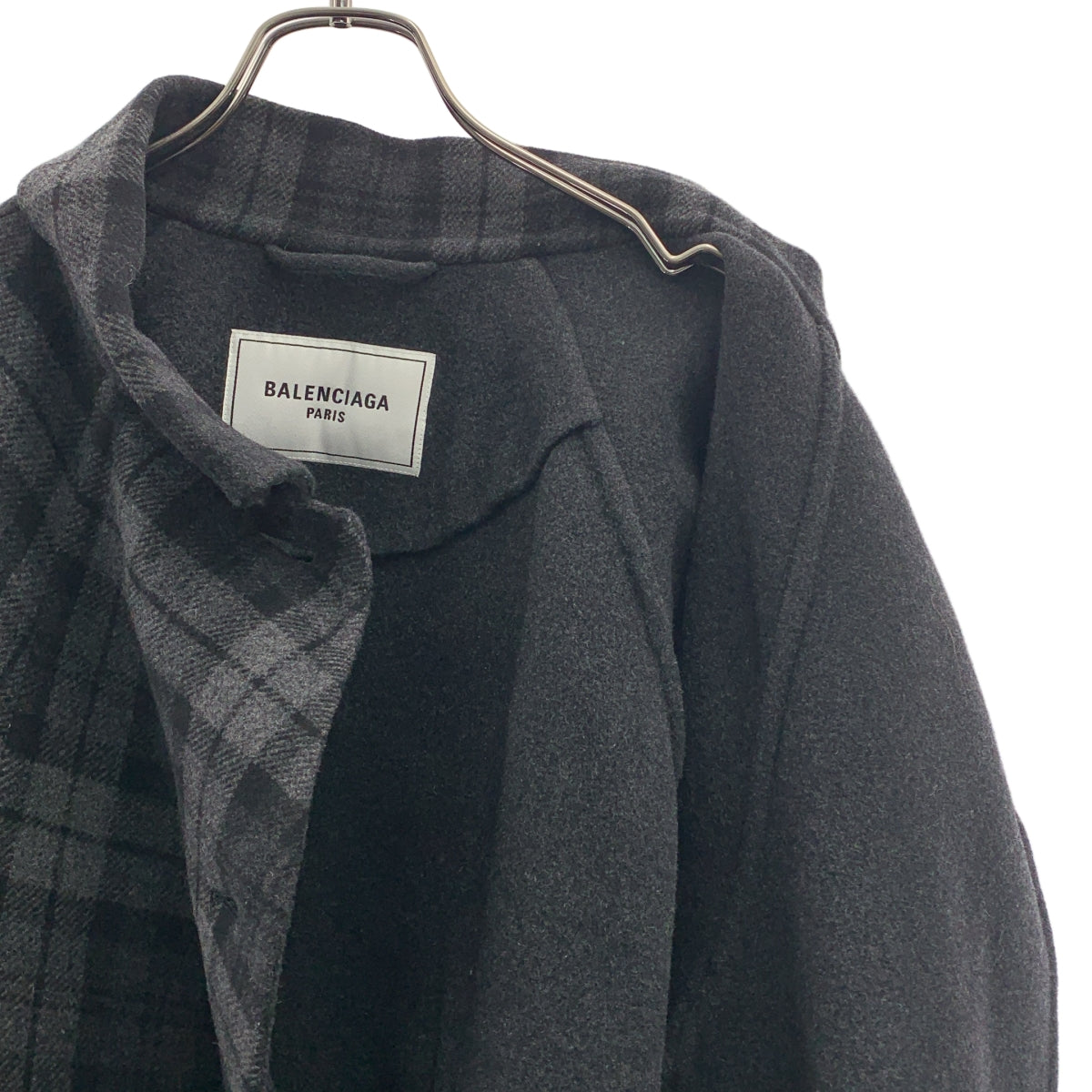 BALENCIAGA / バレンシアガ | Checked Flannel Coat チェック