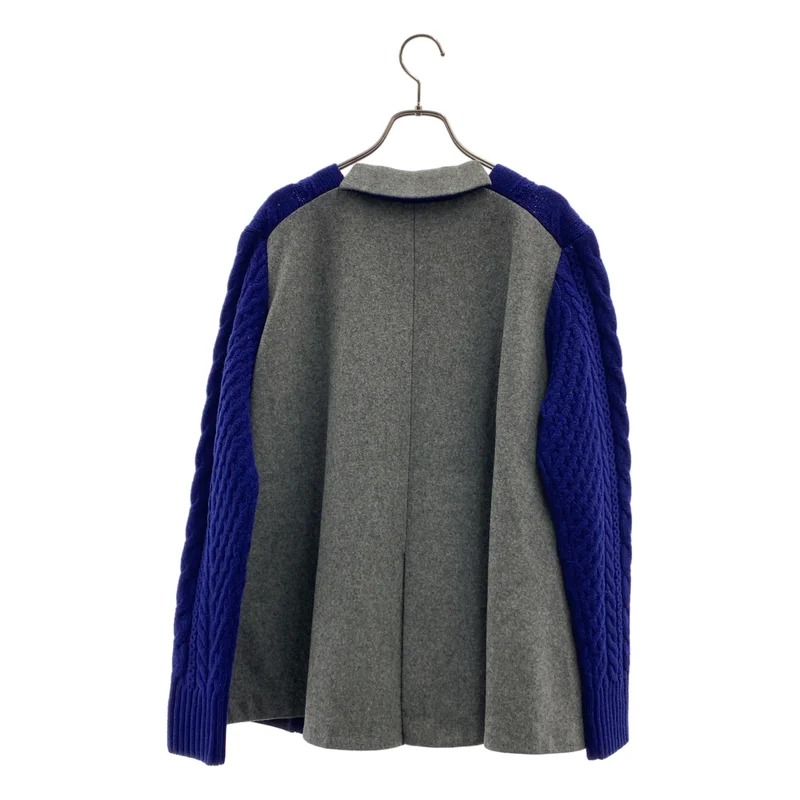 sacai / サカイ | ウール ケーブルニット Vネックカーディガン | 2 | レディース