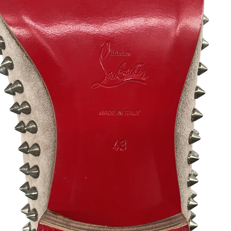 Christian Louboutin / クリスチャンルブタン | スエード スパイク タッセルローファー | 43 | メンズ