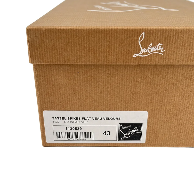 Christian Louboutin / クリスチャンルブタン | スエード スパイク タッセルローファー | 43 | メンズ