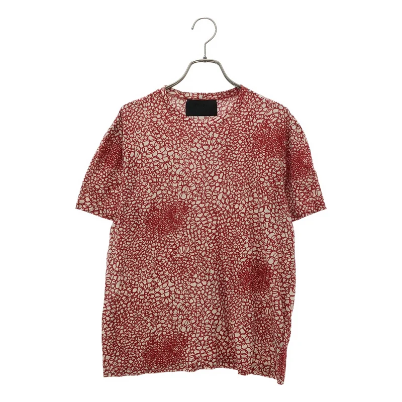 PRADA / プラダ | シルク混 総柄 Tシャツ | M | レディース