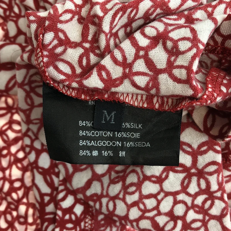 PRADA / プラダ | シルク混 総柄 Tシャツ | M | レディース