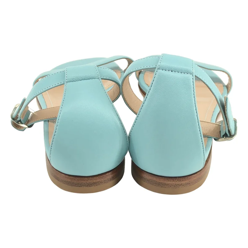 MANOLO BLAHNIK / マノロブラニク | レザーストラップ サンダル | 37 | レディース