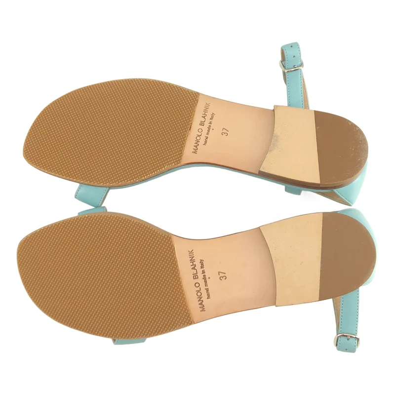 MANOLO BLAHNIK / マノロブラニク | レザーストラップ サンダル | 37 | レディース