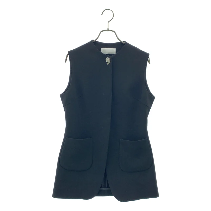 Mame Kurogouchi / マメクロゴウチ | 2025AW | Acetate Polyester Embroidered Buttonholes Vest ベスト | 1 | レディース