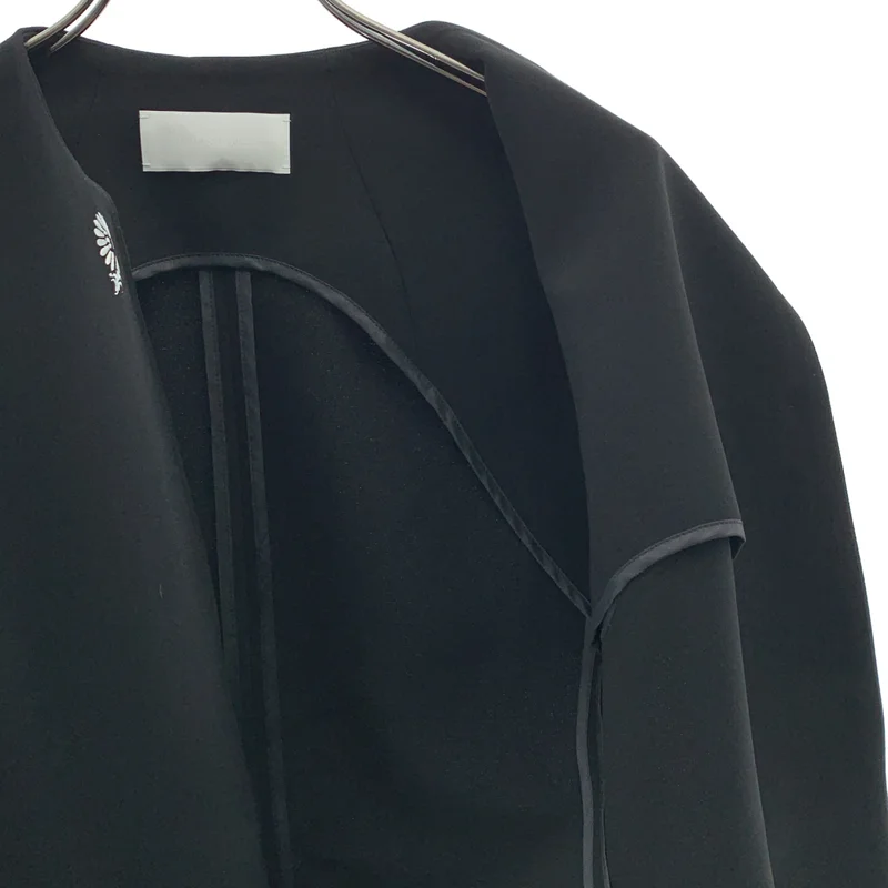 Mame Kurogouchi / マメクロゴウチ | 2025AW | Acetate Polyester Embroidered Buttonholes Vest ベスト | 1 | レディース