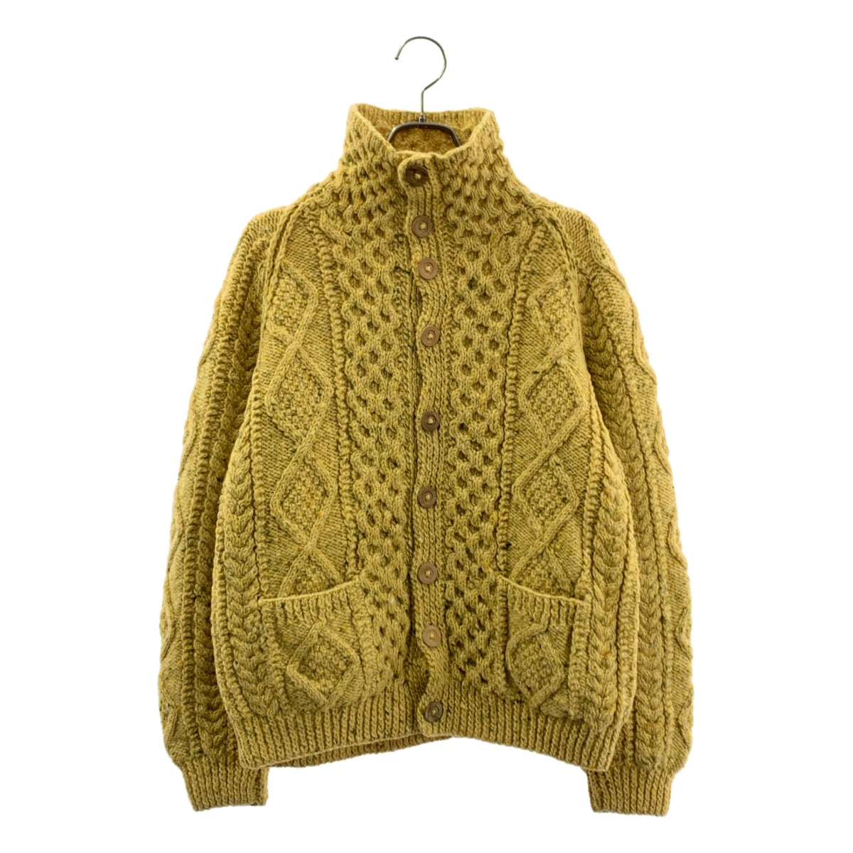 【美品】  Athena Designs / アテナデザイン | × style+confort ウール ケーブル アラン ニットカーディガン | ナチュラル | レディース Athena Designs / アテナデザイン | × style+confort ウール ケーブル