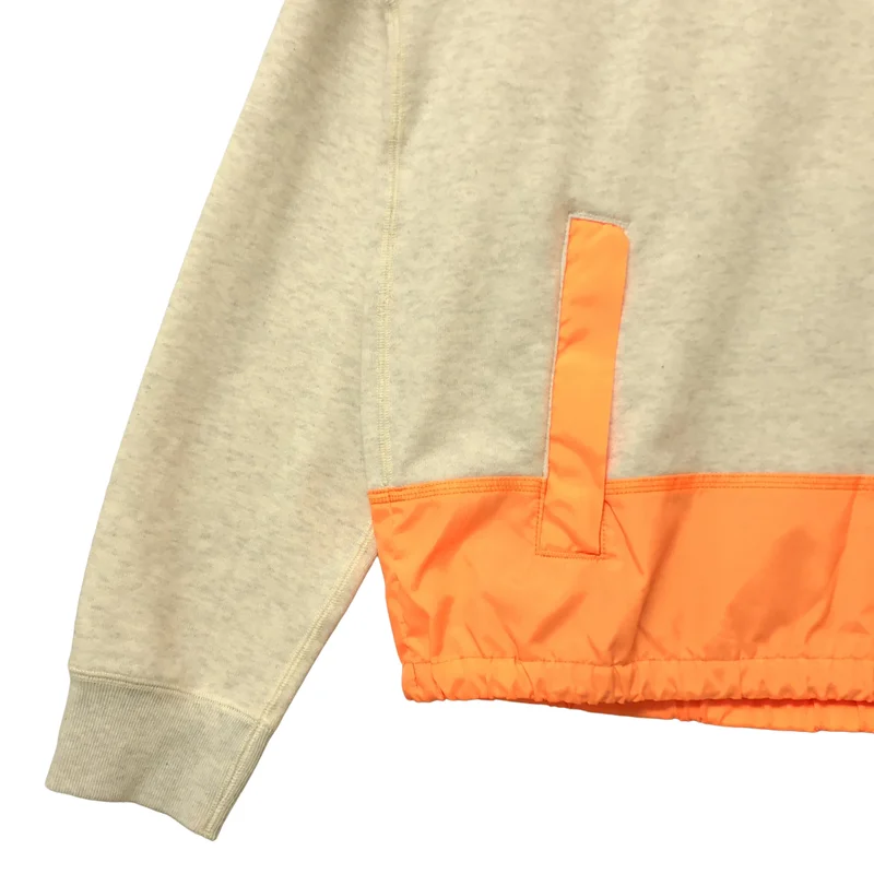 kolor BEACON / カラービーコン | 異素材 切り替え ロゴ刺しゅう クルーネックスウェット | 1 | メンズ