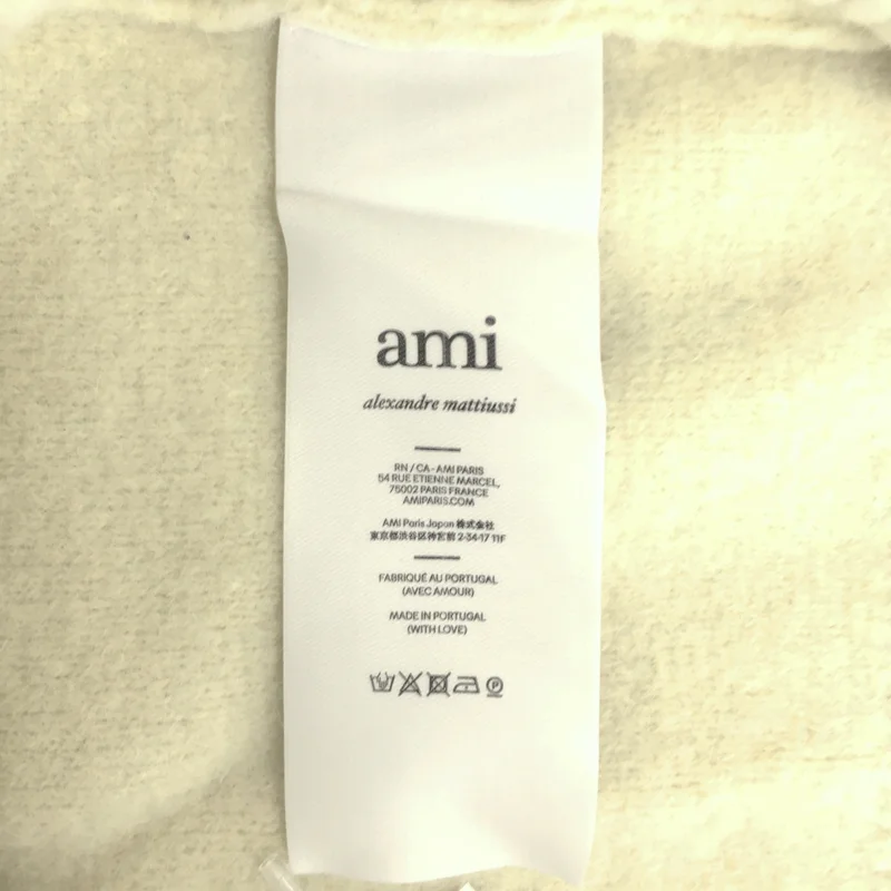AMI Alexandre Mattiussi / アミ・アレクサンドルマテュッシ | ウール オーバーシルエット ロゴ ポロ ニット セーター |