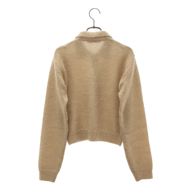 AURALEE / オーラリー | 2023AW | BRUSHED SUPER KID MOHAIR KNIT SHORT POLO ポロシャツ | 1 | レディース