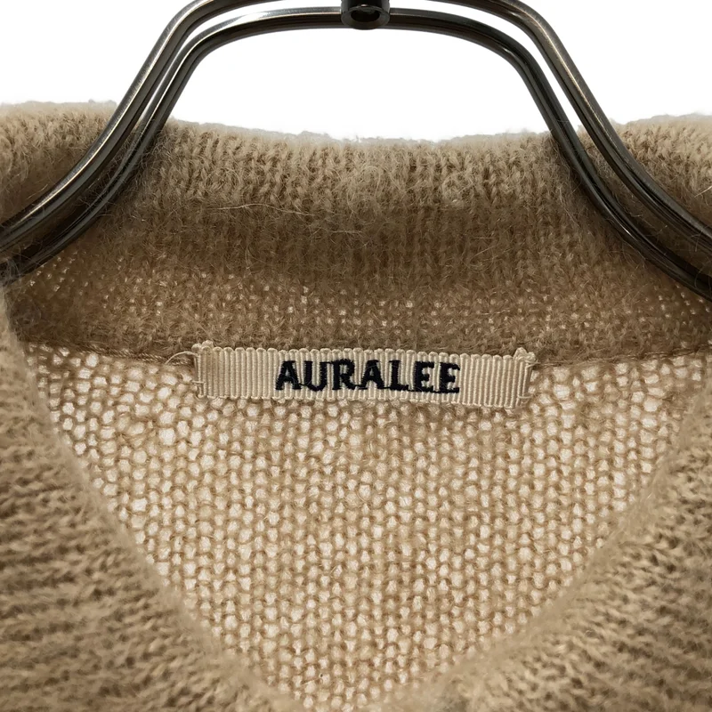 AURALEE / オーラリー | 2023AW | BRUSHED SUPER KID MOHAIR KNIT SHORT POLO ポロシャツ | 1 | レディース