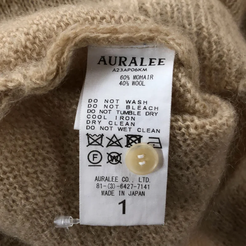 AURALEE / オーラリー | 2023AW | BRUSHED SUPER KID MOHAIR KNIT SHORT POLO ポロシャツ | 1 | レディース