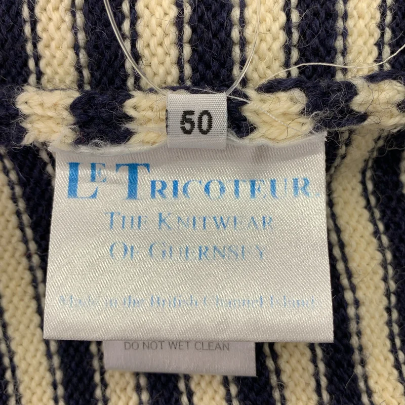 LE TRICOTEUR / ルトリコチュール | ガンジーセーター ボーダー ニット | 50 | メンズ