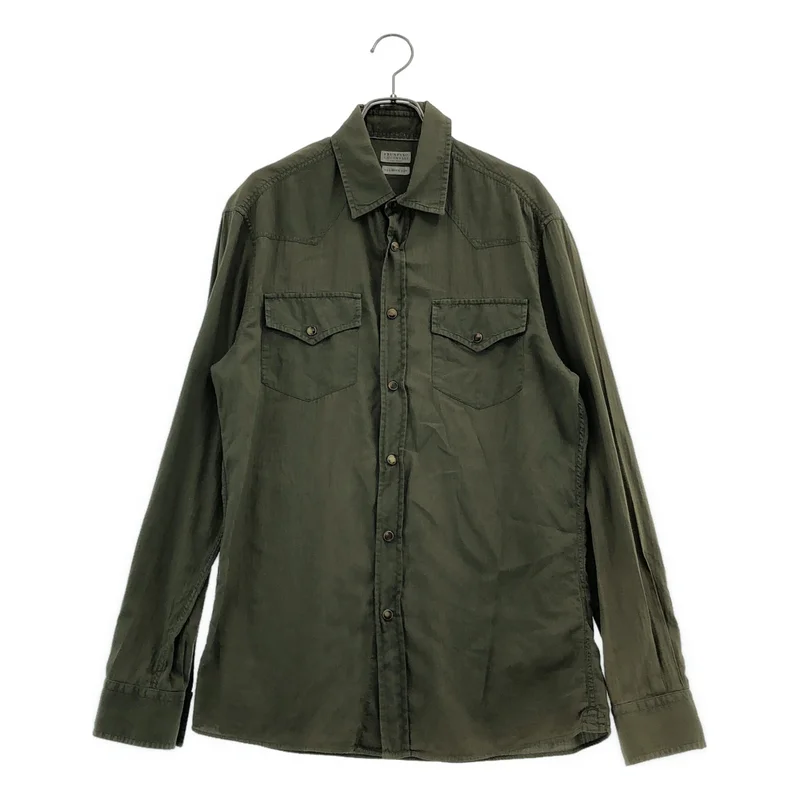 BRUNELLO CUCINELLI / ブルネロクチネリ | ウエスタンシャツ | S | メンズ